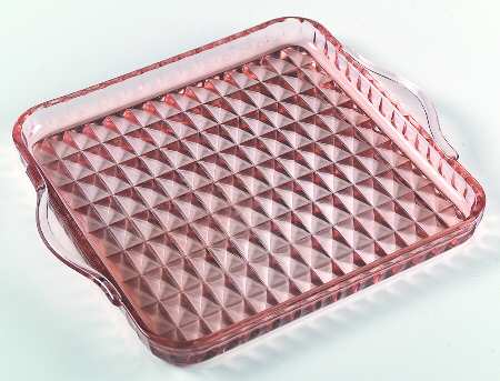Windsor Pink Handled Tray by Jeannette
