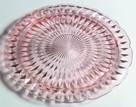 Windsor Pink Footed Cake Plate by Jeannette