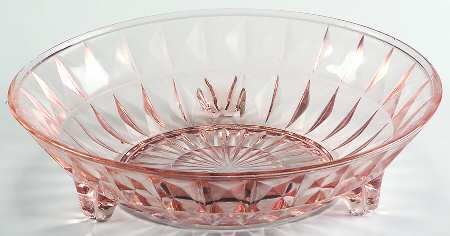 Windsor Pink 3-Toed Footed Bowl