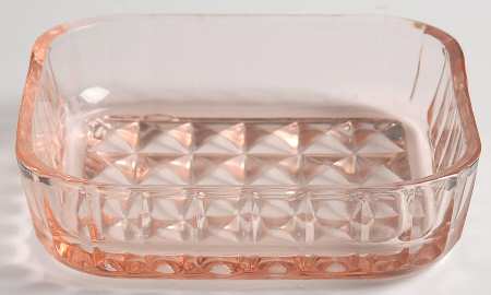Windsor Pink Square Tray by Jeannette
