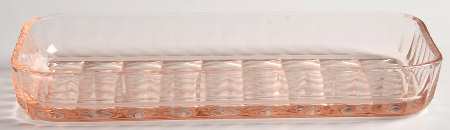 Windsor Pink Rectangular Tray by Jeannette