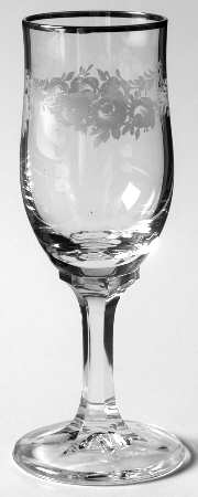 Sweetheart Rose Cordial Glass