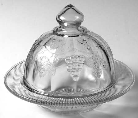 Grape Jug Round Covered Butter