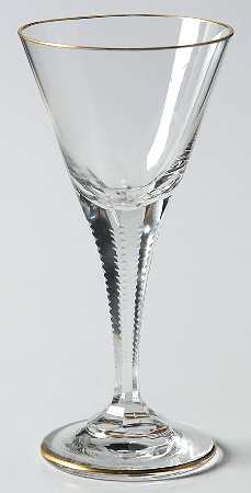 Josephine Gold Cordial Glass