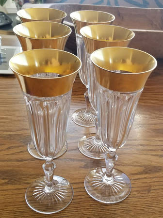 Kaiserin Gold Fluted Champagne