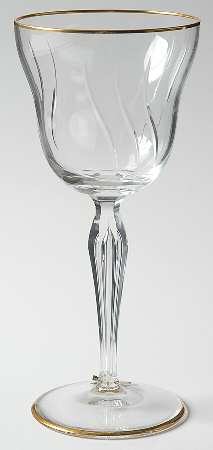 Louise Gold Wine Glass