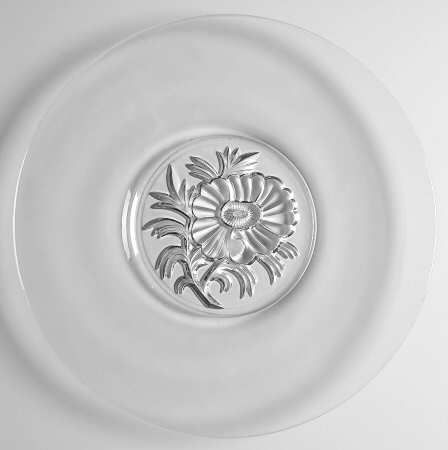 Camellia (No Gold Trim) Sandwich Plate
