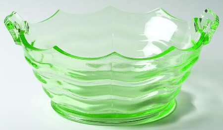Ocean Wave Green 7" Large Fruit Bowl