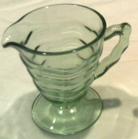 Ocean Wave Green Creamer