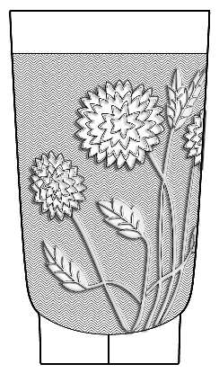 Chrysanthemum & Herringbone