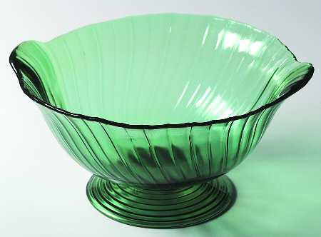Swirl Ultramarine (Green) 10" Footed Bowl