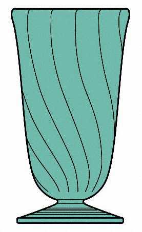 Swirl Ultramarine (Green) 9 Oz Footed Tumbler