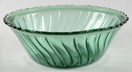 Swirl Ultramarine (Green) 9" Rimmed Salad Bowl