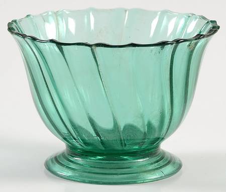 Swirl Ultramarine (Green) Champagne/Tall Sherbet