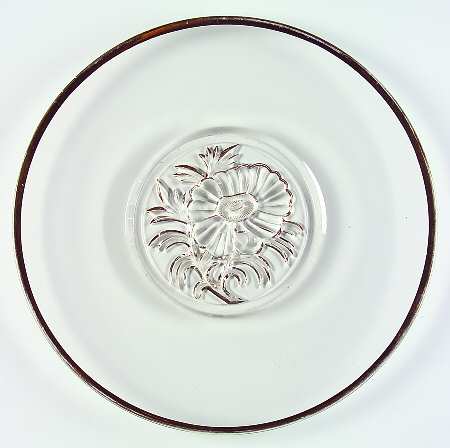 Camellia (Gold Trim) Sandwich Plate