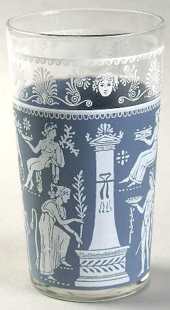 Corinthian Blue 10 Oz Flat Tumbler