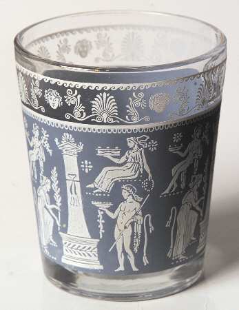 Corinthian Blue 6 Oz Flat Tumbler