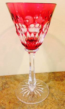 JOS9 Red Colored Red Wine Glass