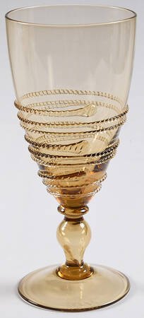 Ella Amber Water Goblet