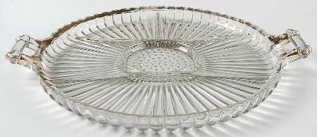 National (Gold Accents) 15" Round 6 Part Relish