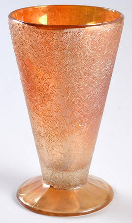 Crackle Marigold 8 Oz Footed Tumbler