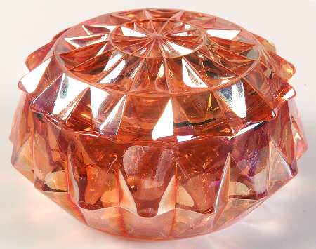 Windsor Marigold (Carnival) Round Puff Box with Lid