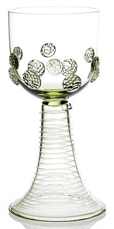 Isabella Green Tall Water Goblet