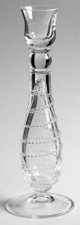 Amalia Clear 8" Single Light Candlestick