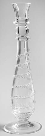 Amalia Clear 10" Tall Single Light Candlestick