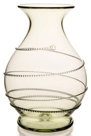 Amalia Green 8" Flower Vase