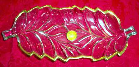 Venetian Gold Individual Leaf Shape Nut Dish