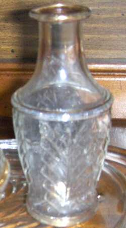 Feather (Gold Trim) Cologne Bottle No Stopper