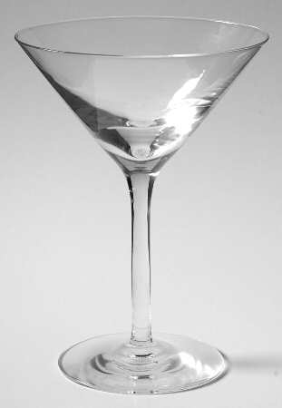 Plain (Non Optic) Martini Glass