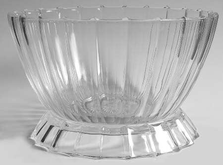 Mayflower clear Punch Bowl with Stand