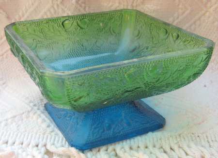 125 Blue Green Small Candy Jar No Lid