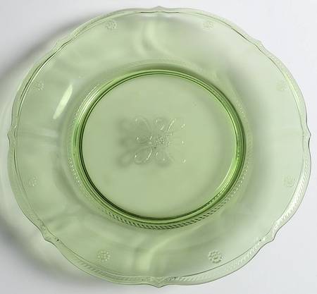 Colette Green Dessert Plate by Juliska Glassware
