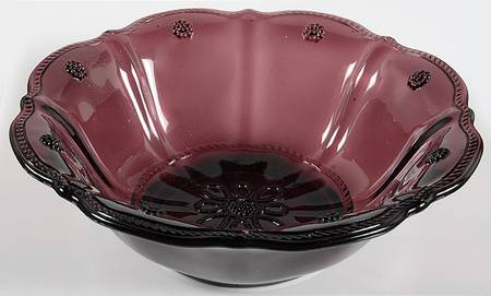 Colette Plum Small Fruit Dessert Bowl by Juliska Glassware