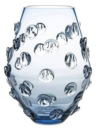 Florence Blue 11" Flower Vase