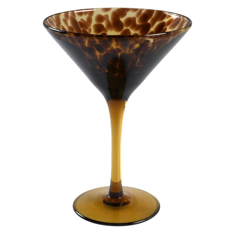 Puro-Tortoiseshell Martini Glass by Juliska Glassware