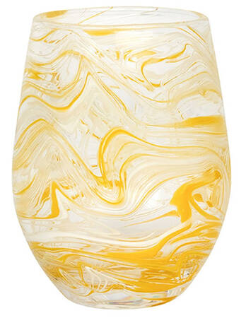 Puro Marbled Yellow Stemless Wine