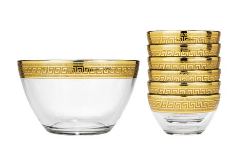 Greek Key 7" Salad Bowl
