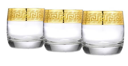 Greek Key Double Old Fashioned