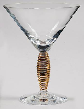 Epoque Gold Martini Glass