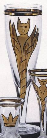 Goldy Beer Glass