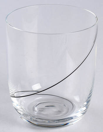 Line Black Flat Tumbler