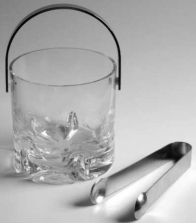 Rocky Ice Bucket with Tongs