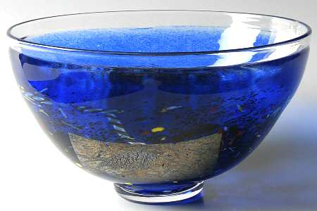 Satellite Blue 8" Round Bowl