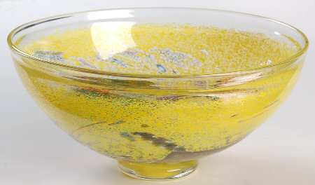 Satellite Yellow 9" Round Bowl