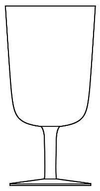 York I Water Goblet