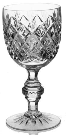 Cherry Diamond & Fan Wine Glass